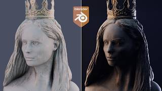 My Render Setup for a 3D Character | Blender Timelapse