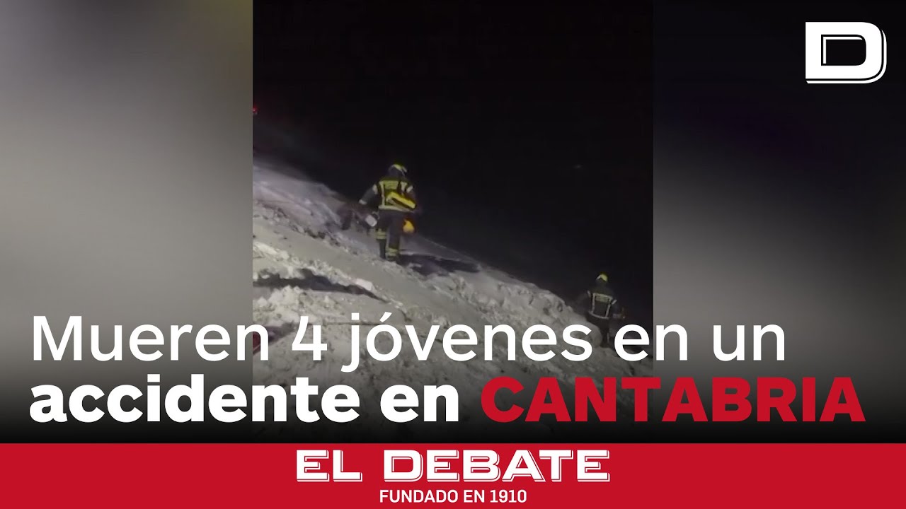 Mueren cuatro jóvenes de Madrid al despeñarse su coche por una ladera de 300 metros en Cantabria