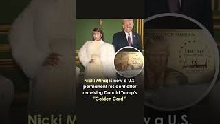 Nicki Minaj shared a photo of a Trump Gold Card, saying she's finalizing her U.S.#viral