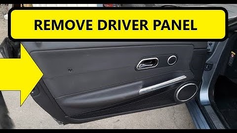Chrysler Crossfire How To Remove Left Door Panel
