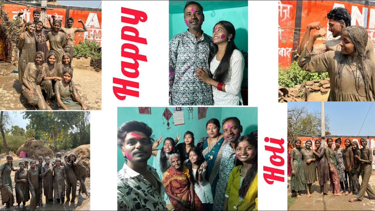 GAON KA HOLI ❤️full Masti Ke Saath..😅￼￼#vlog #subscribe #like #viralvideo 