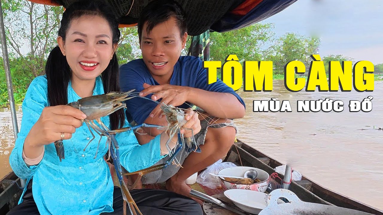 🔴 Câu Tôm Càng Lửa Trên Sông Tiền | Cẩm Hằng