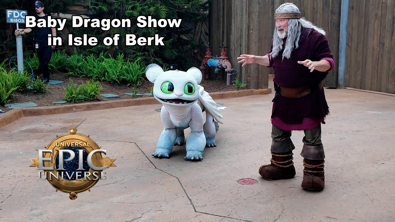 Toothless's Baby Dragon Pouncer from How to Train Your Dragon at EPIC Universe