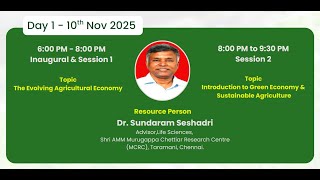 6 DAYS ONLINE FACULTY DEVELOPMENT PROGRAMME: Day 1 (10th November 2025):  Session 2