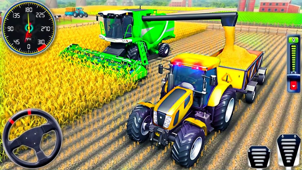 Modern Tractor Farming Driving Simulator 3D - New Tractor Games - Android Gameplay