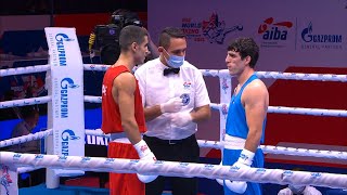 Day 6 (63.5kg) HASANOV Malik (AZE) vs  BACHKOV Hovhannes (ARM) | AIBA WCHs 2021