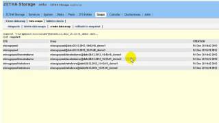 create delete snapshots