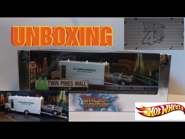 Full unboxing of SDCC Hot Wheels Back to the Future 40th
