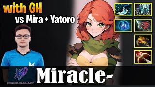 Miracle - Windranger | with GH vs Mira + Yatoro | Safelane | Dota 2 Pro MMR Gameplay