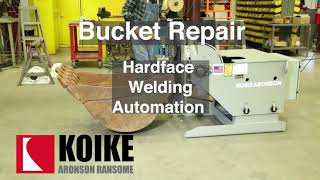 Excavator Bucket Repair Hardfacing Welding Automation