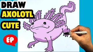 Como dibujar un ajolote