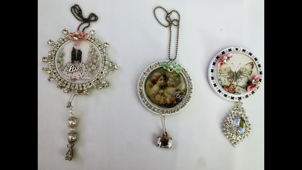 Keychains, Ornaments, Purse Charms and More by:  Refunction Crafts