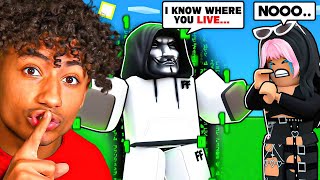 I TROLLED My LITTLE SISTER As A HACKER And She CRIED.. (Roblox Bedwars)