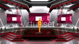 #vmix Virtual Set 19 A Red