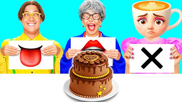 Bite, Lick or Nothing Challenge | Amazing Cooking Hacks by BaRaDa Challenge