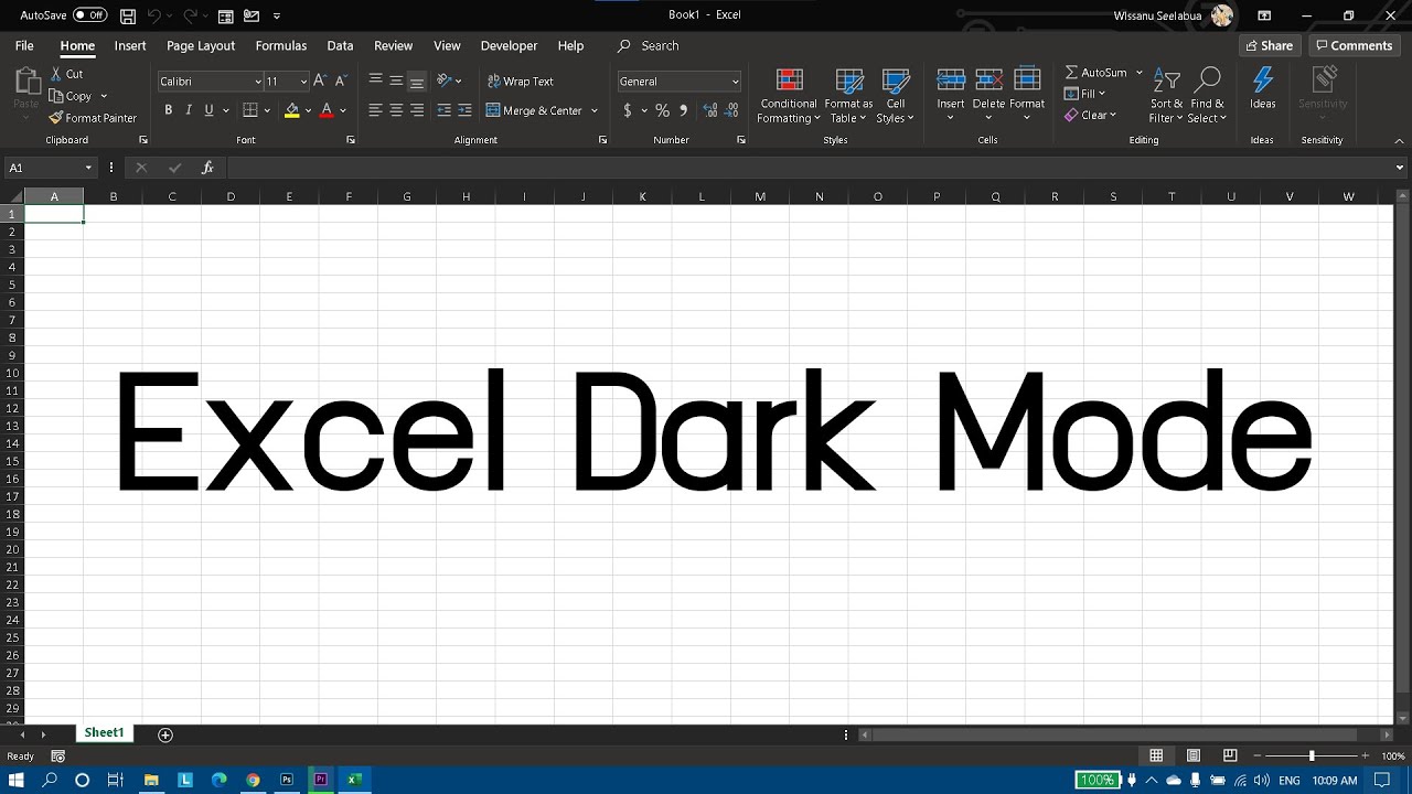 excel สูตร เปลี่ยน สี 2022 Update เปลี่ยน Excel เป็น Dark Mode