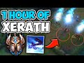 1 HOUR OF THE #1 XERATH STOMPING HIGH ELO! (INHUMAN SKILL SHOT ACCURACY) - League of Legends