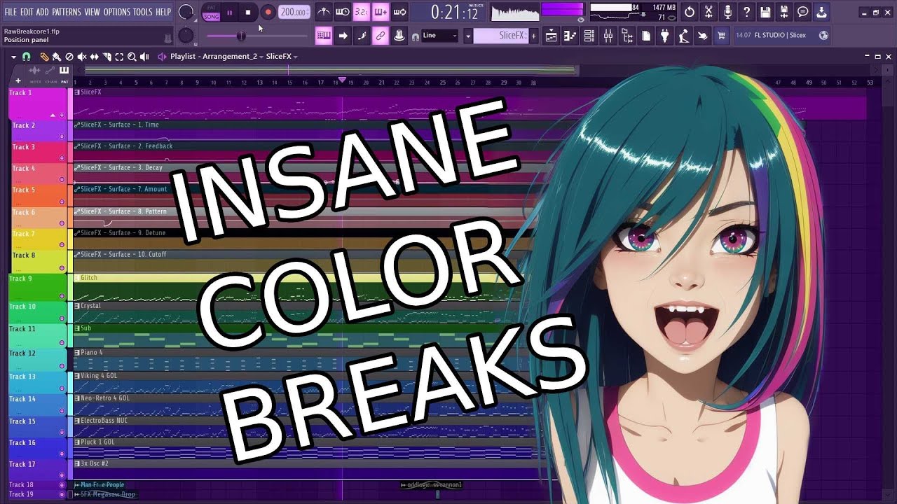 COLOR BREAKS: Color Bass but Breakcore - YouTube