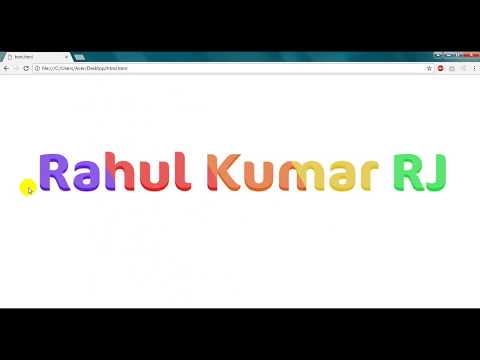 Text Background Animation HTML & CSS