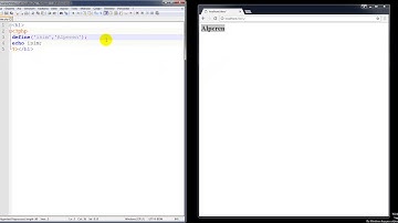 PHP Ders 2 - Sabitler