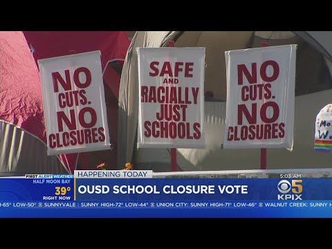 Oakland Schools:  Oakland Unified School District officials expected to vote on proposal to close or
