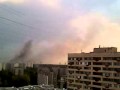 Вертолет тушит пожар в Воронеже 3