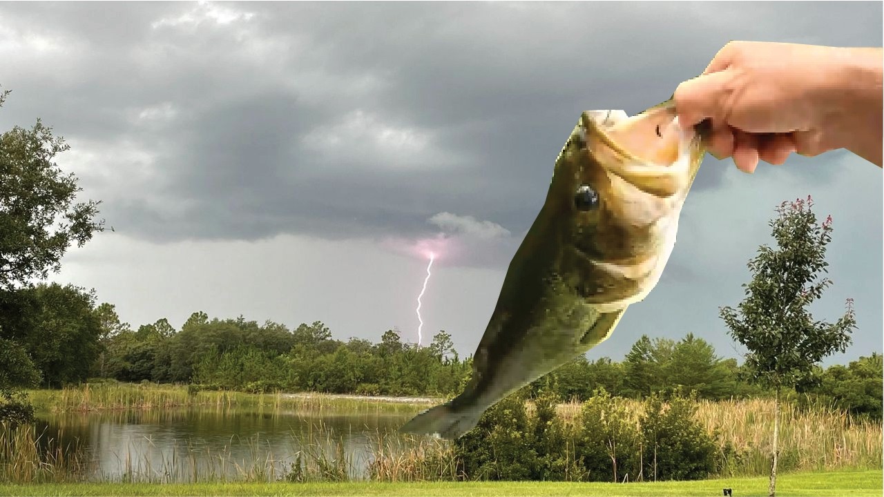 Catching HUGE Bass Before A Big Storm