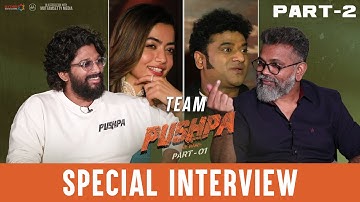 The Trunk of Success - Team Pushpa Special Interview Part 2 | Allu Arjun | Rashmika | Sukumar | DSP