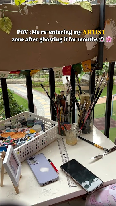 Back Again 🙋🏻‍♀️ #youtubeshorts #ytshorts #art #artreels #artist #vlog #artvlog #painting #yt