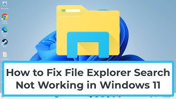 How to Fix File Explorer Search Not Working in Windows 11