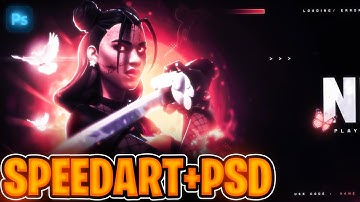 HOW I MADE THIS HEADER? FREE PSD + SPEEDART l SQUIZY DZN