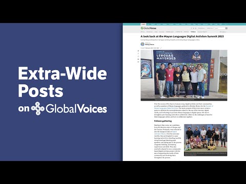 Extra-wide Posts on Global Voices