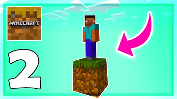 Minecraft TRIAL - ONE BLOCK SKYBLOCK - Gameplay Part 2 (MCPE)