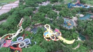 Cantiknya Lihat Wahana Permainan Bugis Waterpark Dari Udara