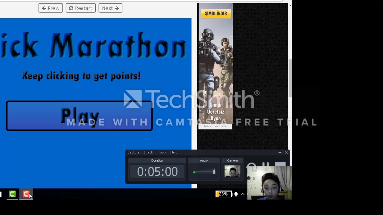 jitter click test 