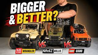LEGO G500 vs Nifeliz Willis vs Mould King Wrangler | Ultimate Technic 4x4 Comparison