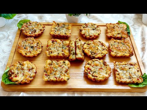 ميني كيك مالحين👍أسرع مايمكن ليك تحضري خفاف و لذاذ بزاف بدون ميلمس يدك العجين😋شهيوات للكوتي و العشاء