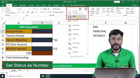 Preparation of EMI Calculator and Loan Statement I PMT PPMT IPMT I Vedanta Educational Academy