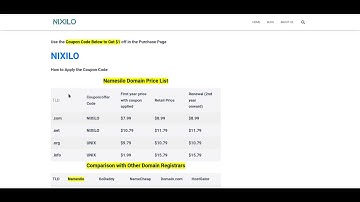 How to Apply the Namesilo Coupon Code - Nixilo