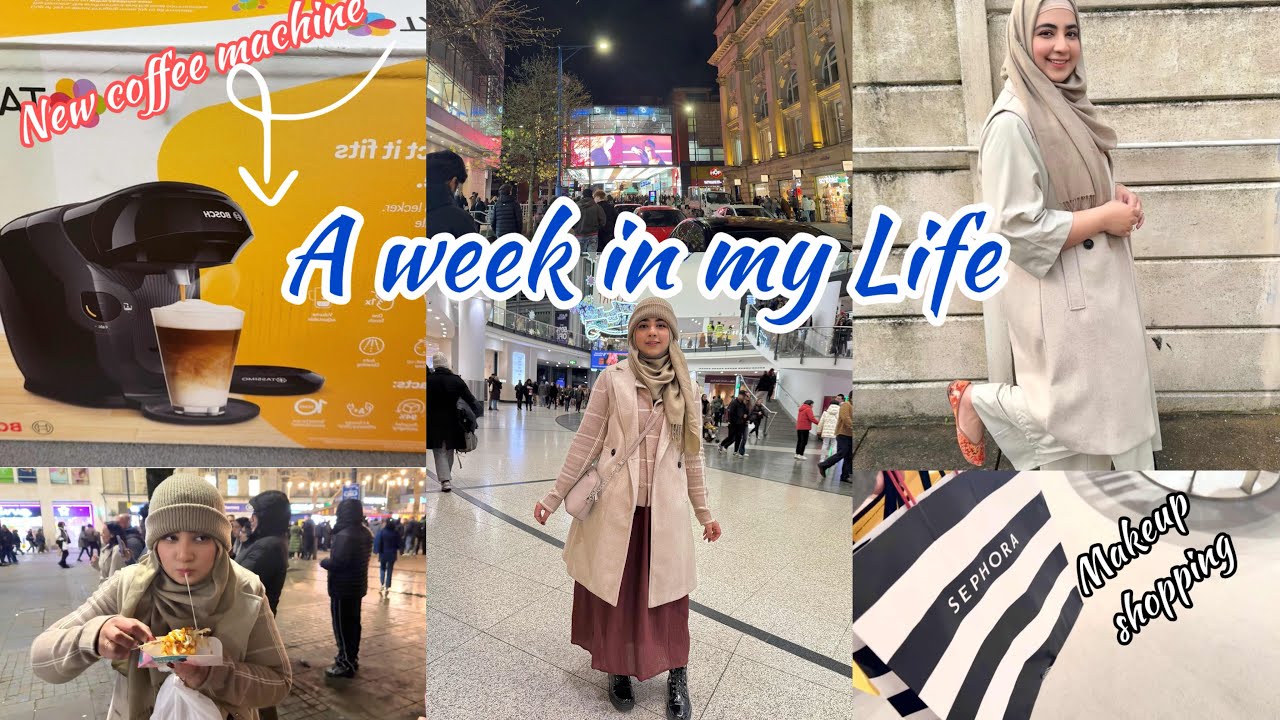 I got a New Coffee Machine|Makeup and Skincare shopping|Day in Manchester🌆