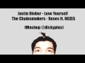 The chainsmokers ft rozes  justin bieber  love your roses mashup