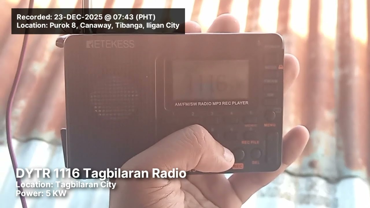 AM Bandscan in Iligan City, Philippines [23-DEC-2025]