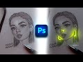 Glow A Pencil Sketch Using Photoshop