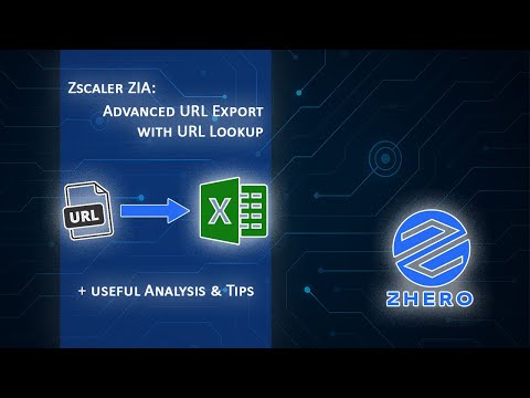 ZHERO's Advanced (and free) URL Export for Zscaler ZIA + CRITICAL TIP
