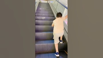 Never forget to hold handrails when you go first time on #escalator 🙂✅