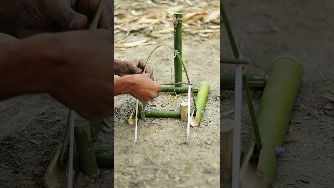 Unique Bamboo Trap Technique! 🎋 