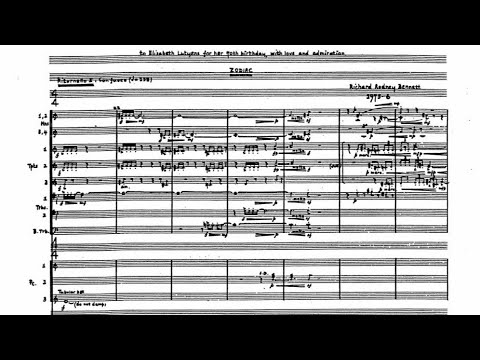 Score] Richard Rodney Bennett - Zodiac (1976) for orchestra - YouTube