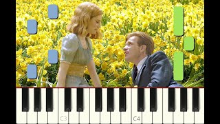 piano tutorial "JENNY'S THEME" from "Big Fish" movie, Danny Elfman, 2003, with free shet music