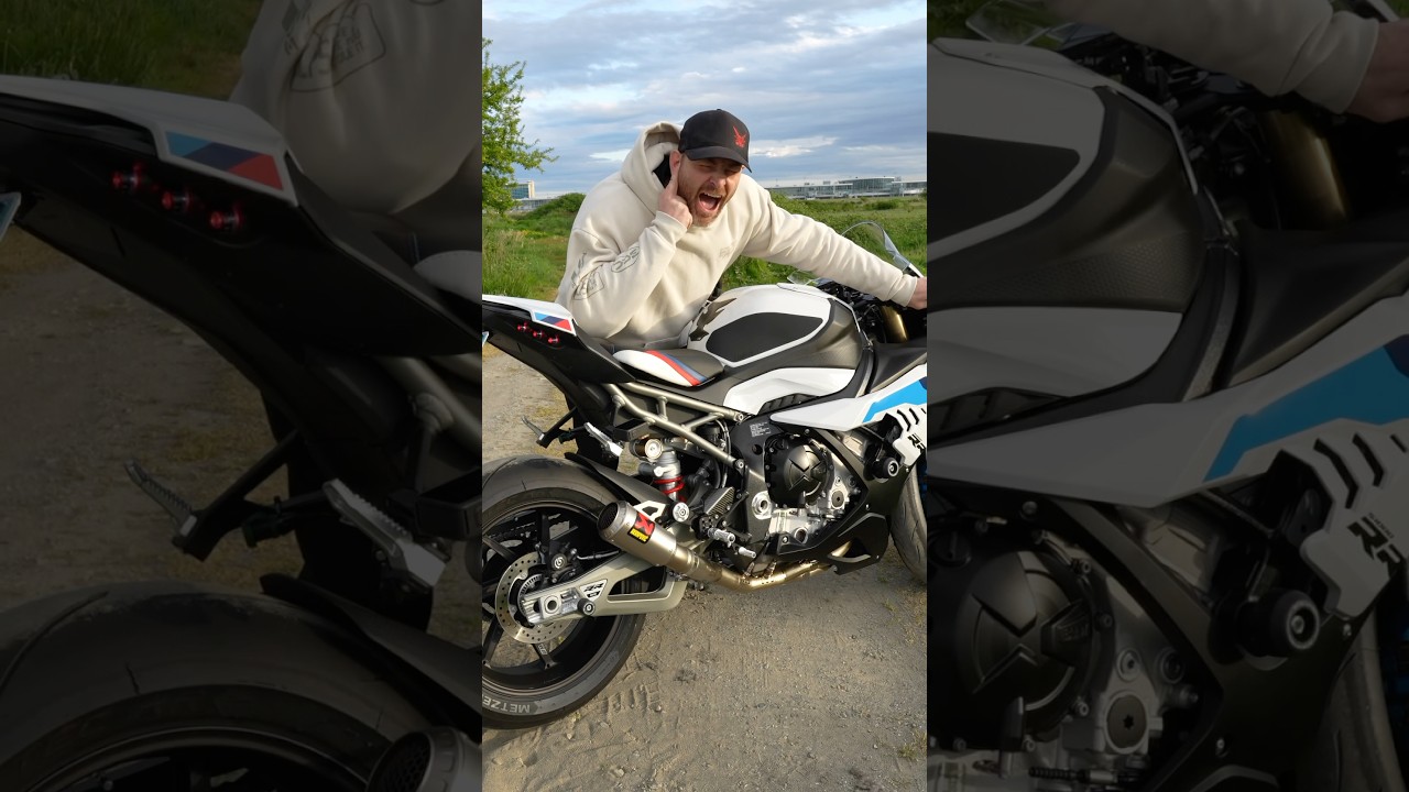 2025 S1000RR titanium akrapovic exhaust, check out my channel for the full video!
