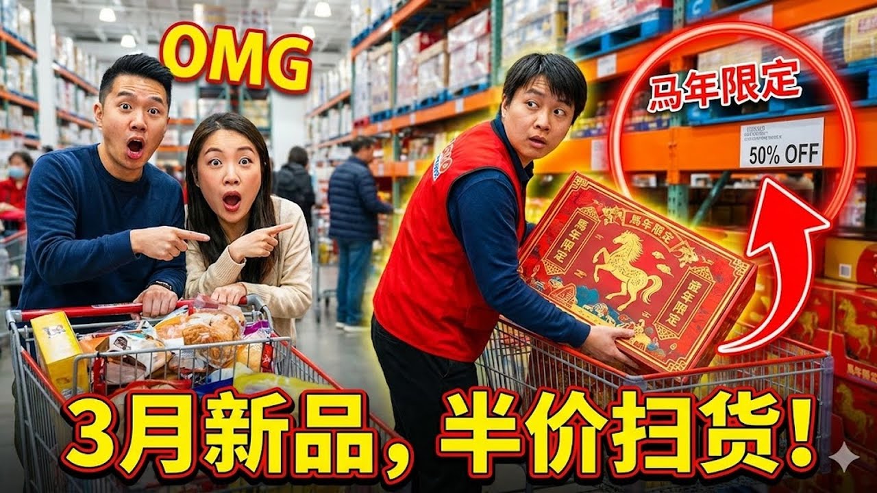 Costco 員工偷偷搬！3月新品預覽：這款「馬年限定」亞洲零食補貨了，比超市便宜一半，看到請直接掃貨！#Costco #新品預覽 #亞洲零食 #馬年限定 #補貨 #優惠 #掃貨